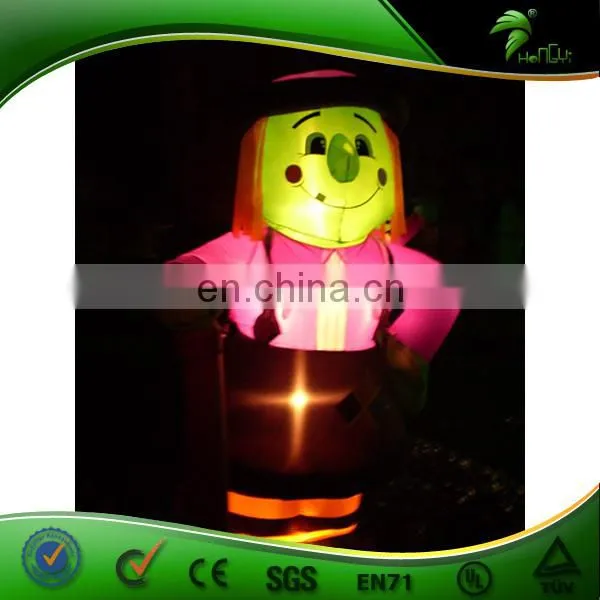 Hot Sale Hongyi Custom Halloween Inflatable LED Pumpkin Model, Cat Balloon and Ghost for Event