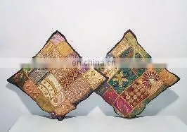 applique work cushion cover,cushion cover india