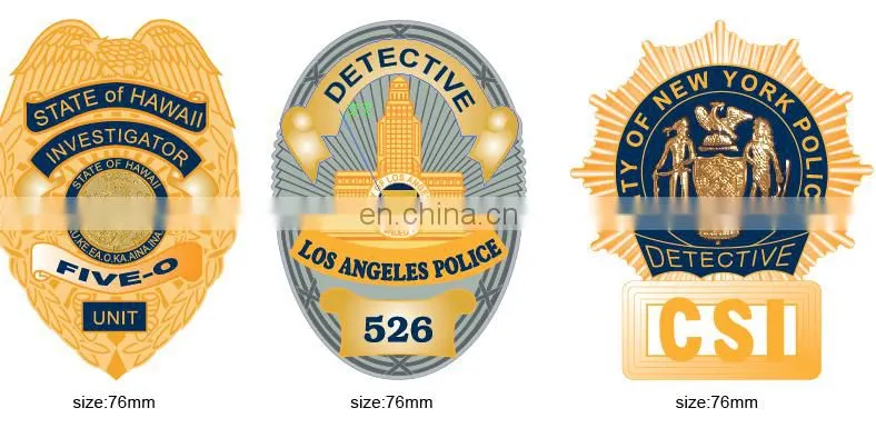 custom private security officer magnetic metal badges