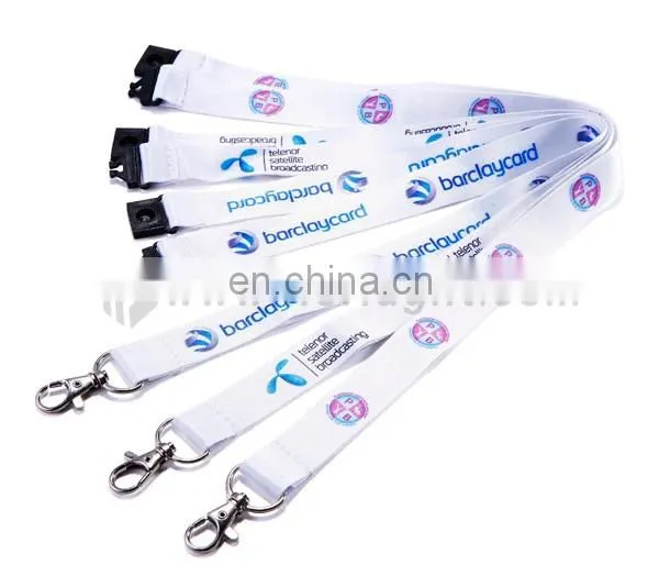 Cheap polyester custom dye sublimation lanyard with logo