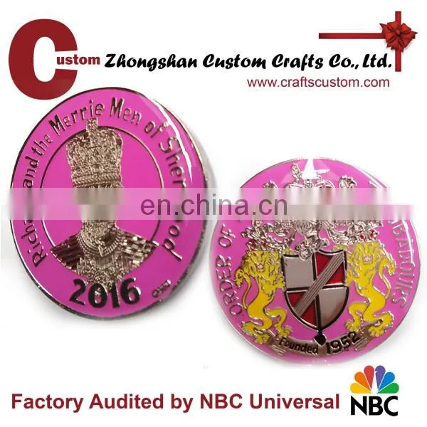 Factory direct sale metal cheap custom police challenge coin