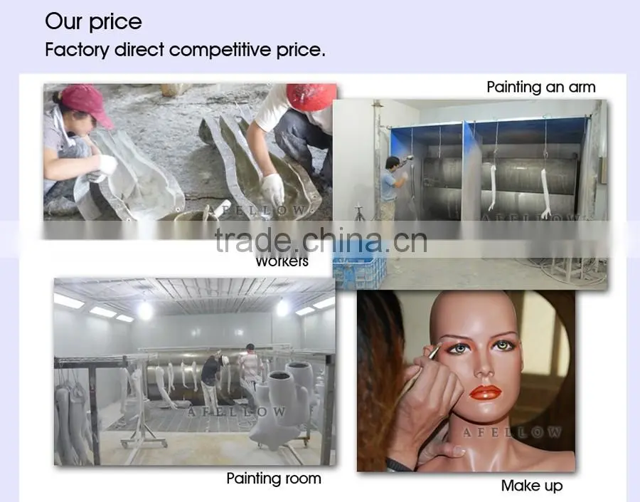 Fashion Women Head Mannequin Plastic female mannequin H1070