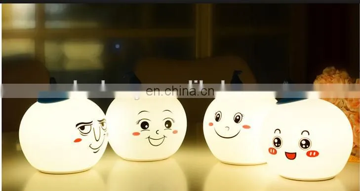Baby night lights led lamp style Halloween soft silicone night light