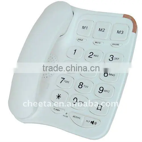 Pink big keyset telephone