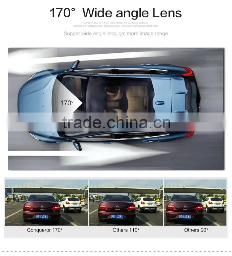 GPS FULL HD Sony lens Car video recorder (DVR) mini dash cam G-9608 with GPS locator