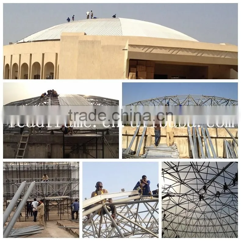 Stainless steel metal conference hall design