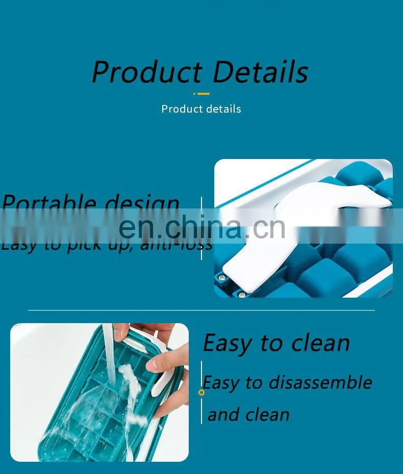 18 Grid Ice Ball Maker Kettle Kitchen Bar Accessories Gadgets Creative Ice Cube Mold 2 In 1 Multi-function Water bottle