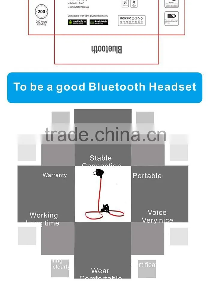 EP-A900 wireless earphone radio, stereo bluetooth earphone, cute earphone for girls