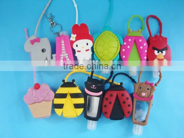 Hand Sanitizer Bottle 15ml, hand-washing liquid silica gel bottle