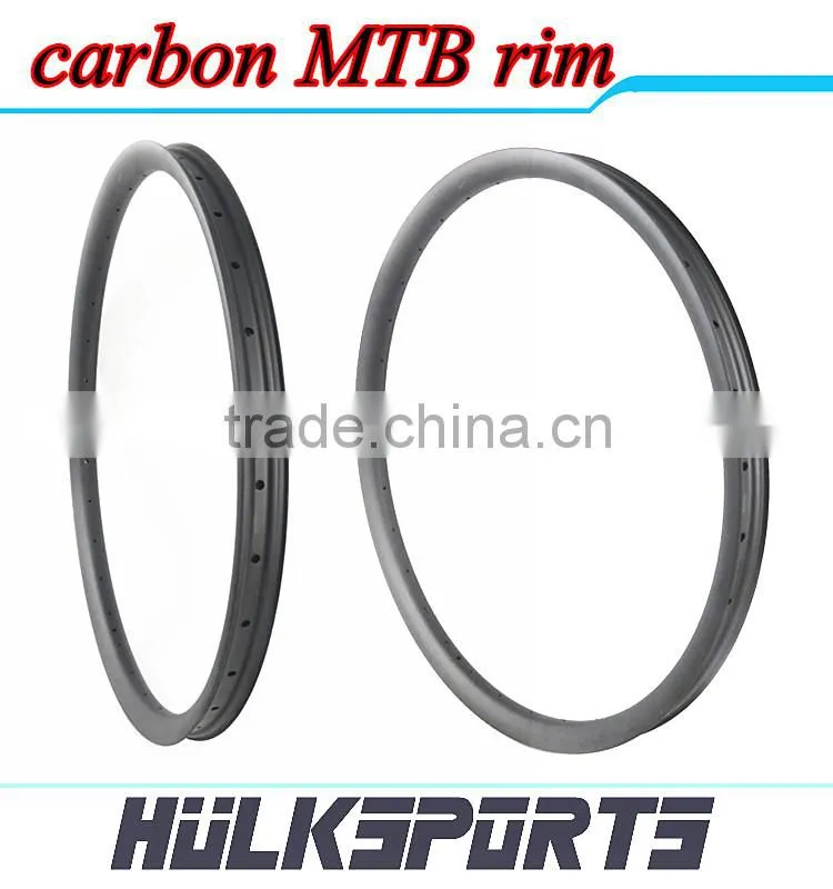 29er 42mm Width Carbon rims MTB rims Tubuless carbon periphery Hookless carbon mtb rim used for mountain bike