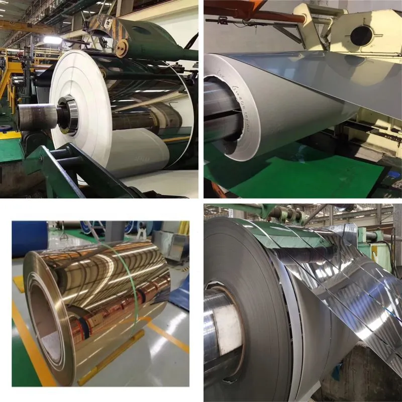 Cold Rolled Stainless Coil 400 Series 409L 2B BA Mirror Bright PVC Film Good HL Cutting TISCO BAOSTEEL Industry Kitchen ISO 9001