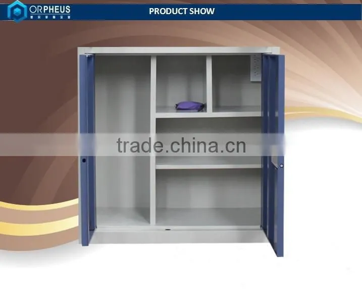 Commercial furniture custom style swing 2 door office small cupboard