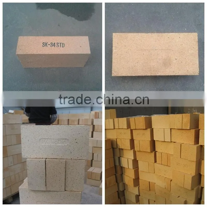 Standard size SK34 refractory fire brick prices