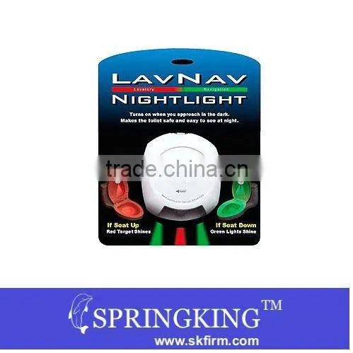 No More Misses LavNav Automatic Toilet Night Light LED sensor toilet nightlight