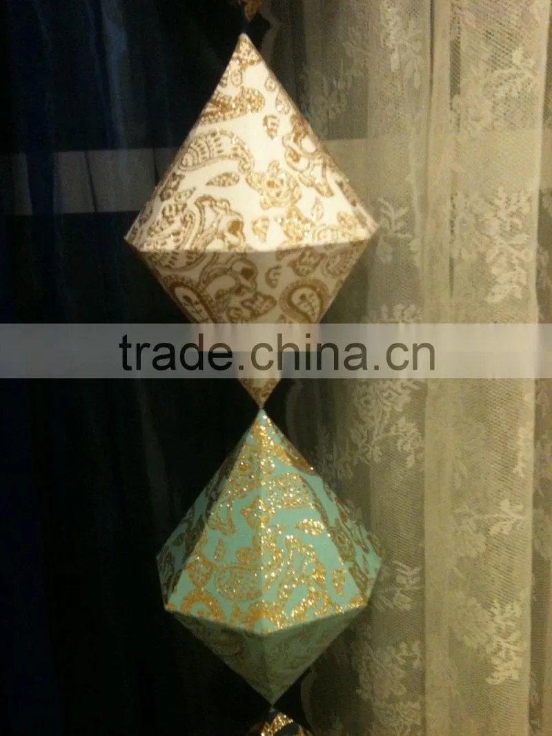 Indoor mall or hotel atrium hanging ramadan decoration