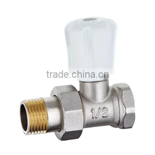 HR5080 brass drain angle chrome radiation valve