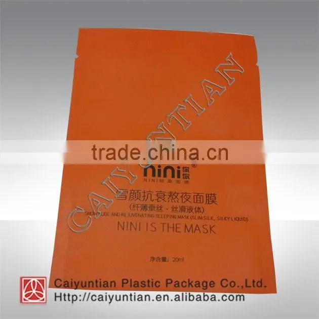 orange mask plastic packing bags / foil bags