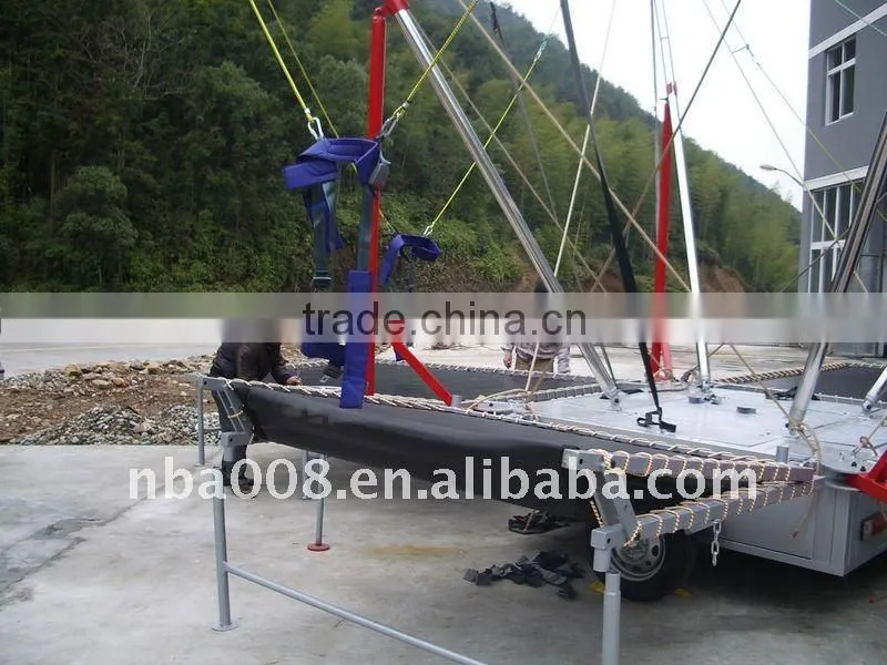 4 in 1 mobile bungee jumping trampoline