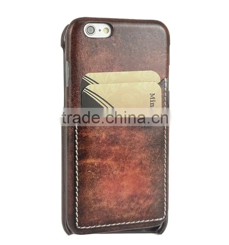 Fading Leather With Card Slots Cell Phone/Mobile Phone Case/Cover for iPhone 6/6s for Lady/Female
