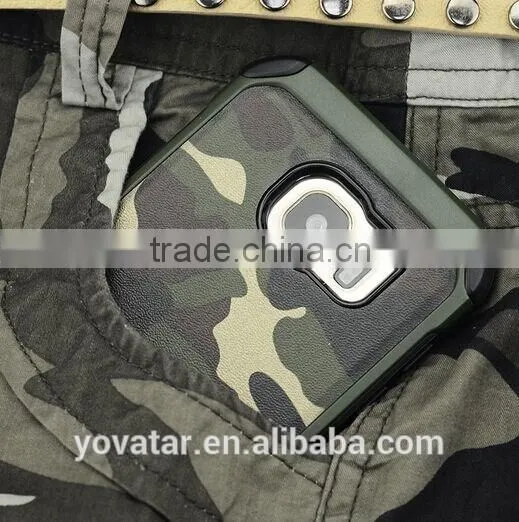 Camouflage Anti-Shock Mobile Phone Cover Armor PC-TPU Combo Phone Case For Samsung S7 S7Edge