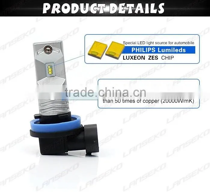 new wholesales auto led fog light 9005 9006 30w 800lm 1156 1157 brake light h8 h10 h11 led fog lamp