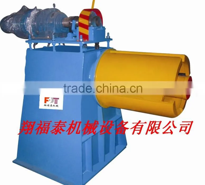 steel coil winder with press arm