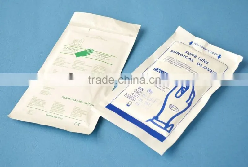 sterile latex surgical gloves