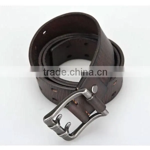 High quality mens brown italian leather belt factory