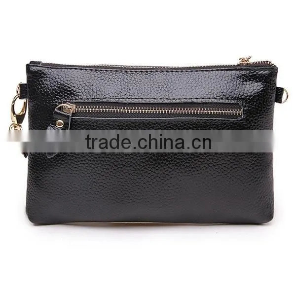 Fashion women designer Snake Grain PU material clutch bag
