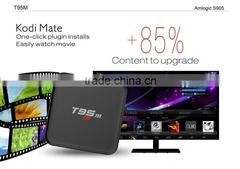 Vensmile Amlogic S905 TV BOX T95M Android 5.12GB/8GB WIFI+LAN BT 4.0 H.265 4k tv box Amlogic S905 TV BOX