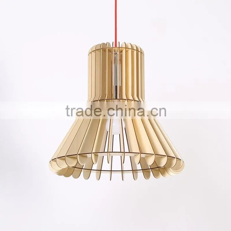 LED pendant Light JK-8005B-15 Hotel modern wood pendant light