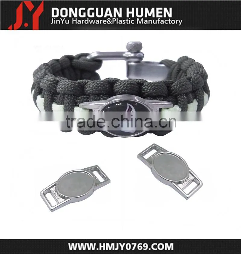 Jinyu wholesale metal charms/shoelace charm with epoxy stickers