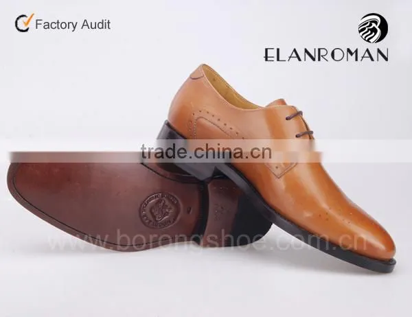 High quality 100% handmade leather oxford shoes men fashion dress shoes