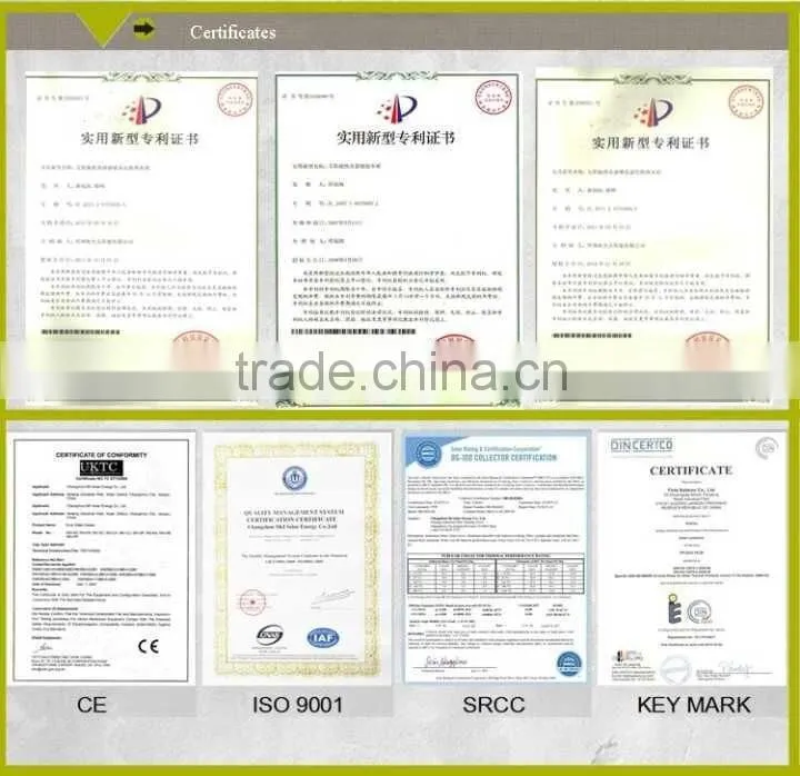 solar working station split pressurized solar system solar water heater