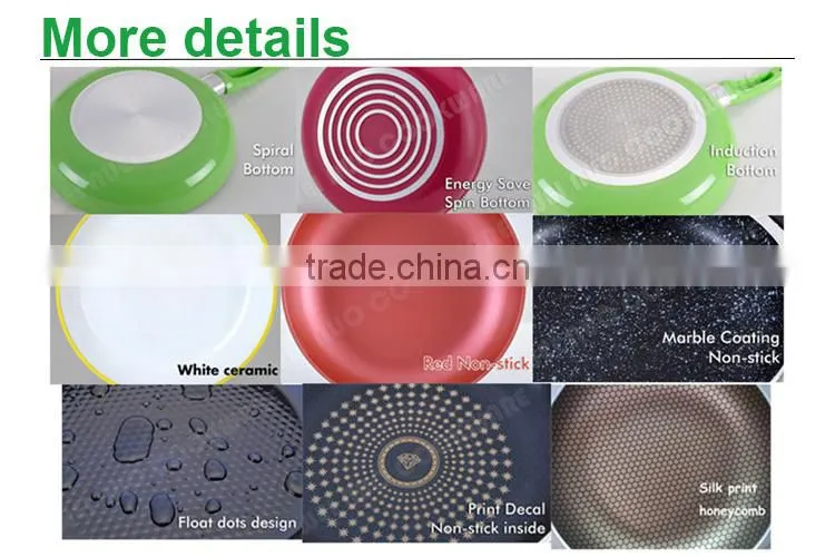 6pcs Aluminum casserole with lid