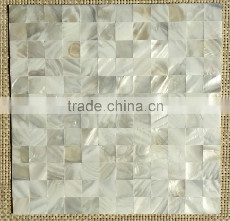 No gap white natural shell mother of pearl square Mosaic