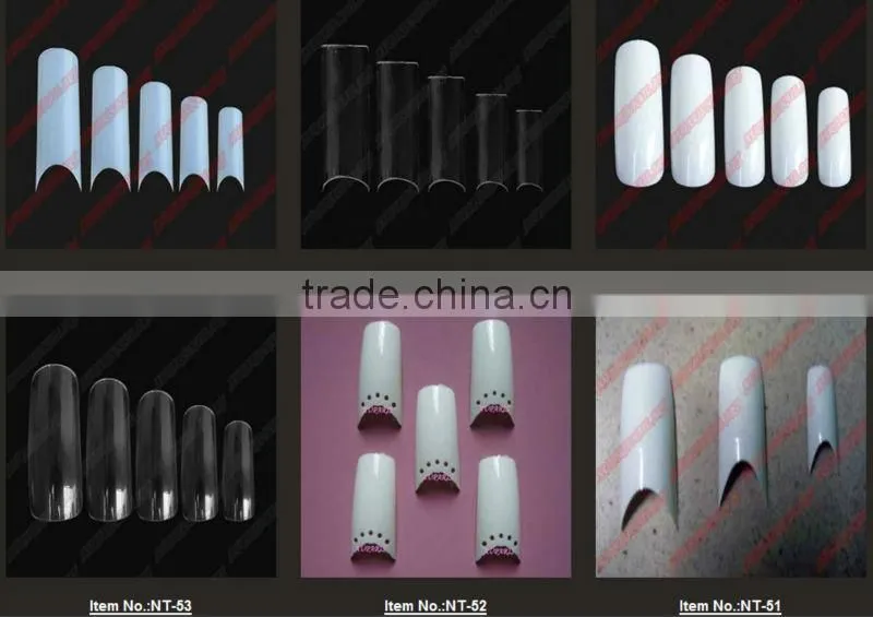 2014 New 500 pcs Clear Toe Tips+10 different Sizes, NT-19