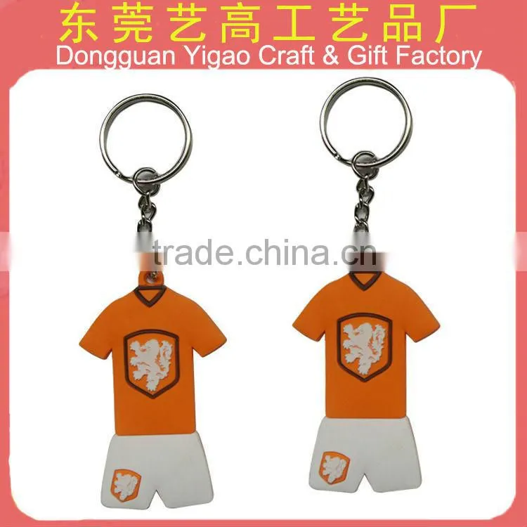 ATBC-PVC description key chain/polo shirt keychains
