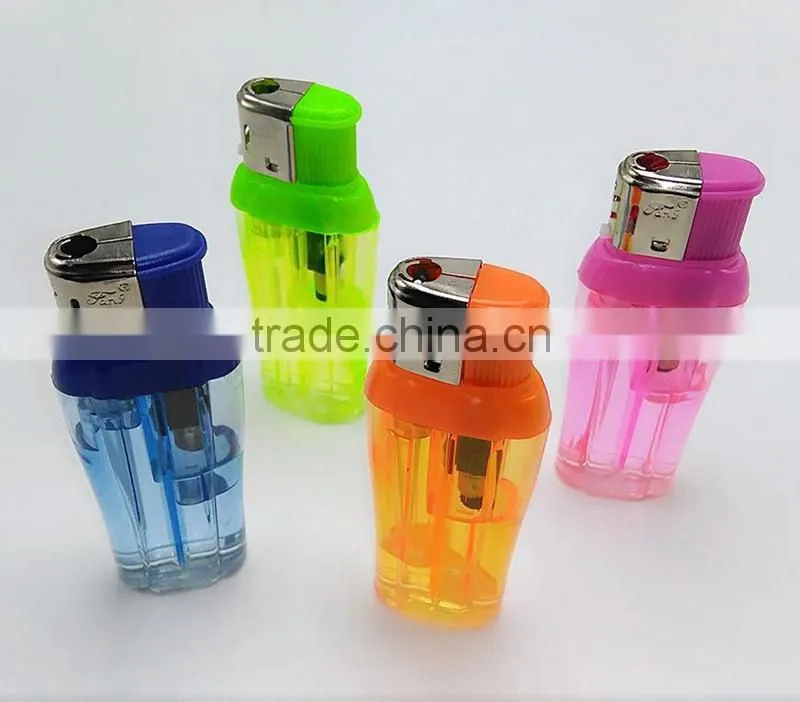 Transparent big flower vase electric cigarette lighter for men