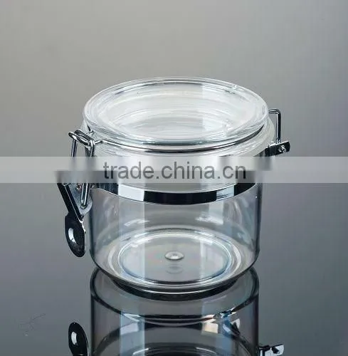 plastic jars metal clip 750ml