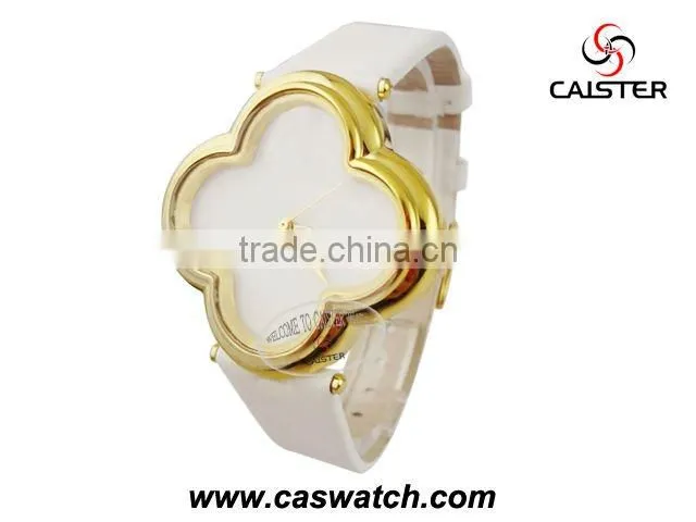 Fashion Four leaves shape ladies diamond watch with Fashion Four leaves shape ladies diamond watch with separable watch case