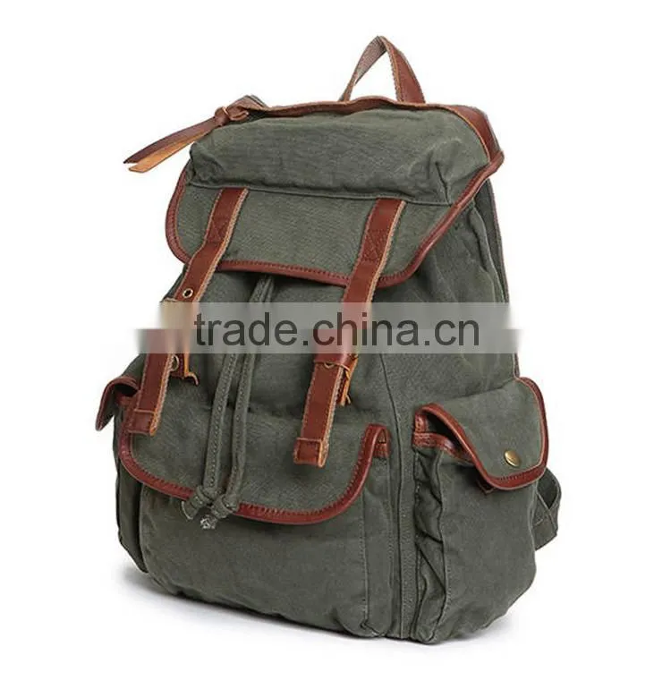 China new products fashion unisex canvas bag back pack