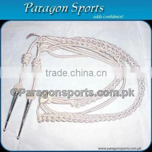 Military Uniform Aiguillette | Double Tip Gold Wire & Silk Uniform Aiguillette