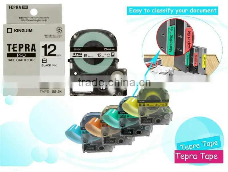 White Tepra Label printing tape