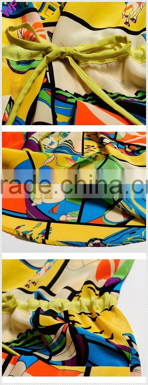 Long Sleeve Aliibaba Dresses Printing Fancy dresses for girls