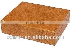 Burl Wood Travel Cigar Humidor