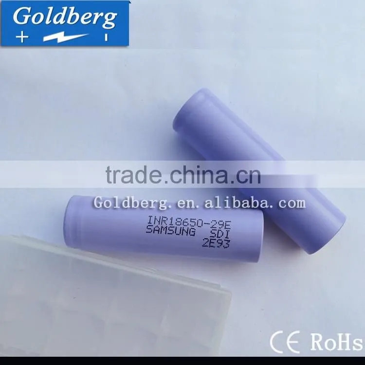 original samsung inr18650-29e 18650 2900mah 3.7v rechargeable Li-ion Battery for electric scooter,samsung sd1 29e
