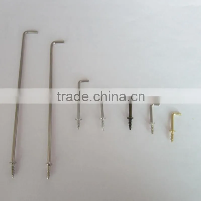Fashionable Different lengths L shaped screw hook In Bulk Price From China Factory