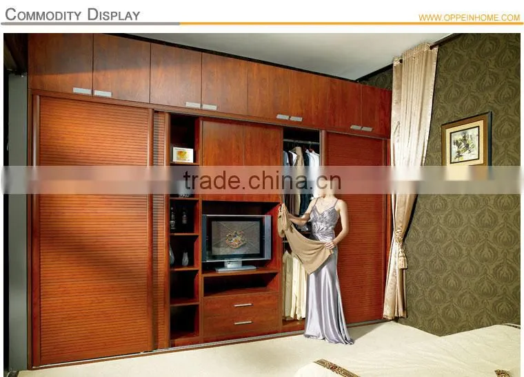 OPPEIN Sliding Door Wardrobe withTop Cabinets OPY08-WC