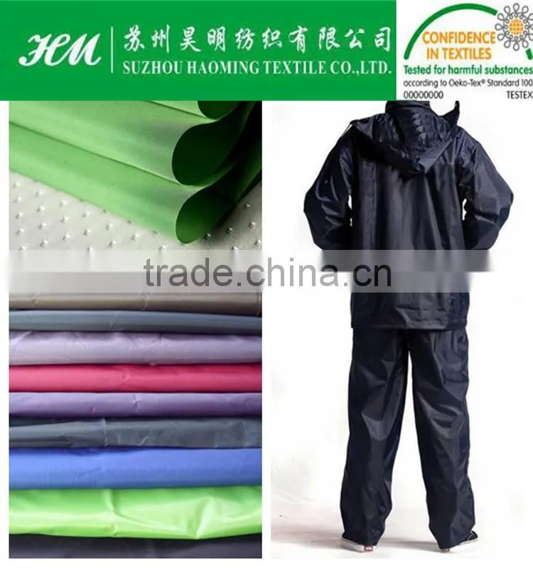 190 taffeta with PVC coated taffeta